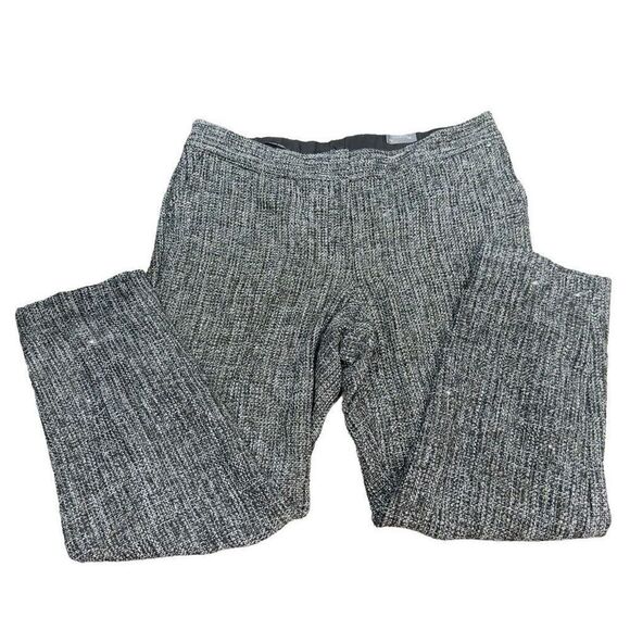 TALBOTS *NWT* Hampshire Ankle Pant Trouser Slacks Silver Black Metallic Detail P - Picture 1 of 6